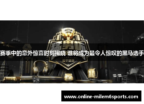 赛季中的意外惊喜时刻揭晓 谁将成为最令人惊叹的黑马选手